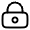 Lock Keyhole Icon from Solar Linear Set