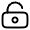 Lock Keyhole Unlocked Icon from Solar Linear Set
