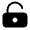 Lock Keyhole Unlocked Icon from Solar Bold Set