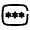 Password Icon from Solar Broken Set