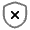 Shield Cross Icon from Solar Line Duotone Set