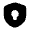 Shield Keyhole Icon from Solar Bold Set