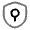 Shield Keyhole Minimalistic Icon from Solar Line Duotone Set