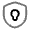 Shield Keyhole Icon from Solar Line Duotone Set