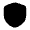 Shield Minimalistic Icon from Solar Bold Set