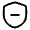 Shield Minus Icon from Solar Linear Set