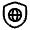 Shield Network Icon from Solar Linear Set