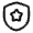 Shield Star Icon from Solar Linear Set