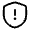 Shield Warning Icon from Solar Linear Set