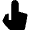 Cursor Hand Finger Icon from Nova Solid Set