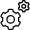 Cog Double 2 icon - Free transparent PNG, SVG. No Sign up needed.