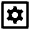 Settings Cog Square Icon from Nova Line Set