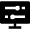 Settings Screen Panel Horizontal Icon from Nova Solid Set