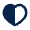 Heart Half Fill Icon from Mingcute Fill Set