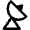 Satellite Dish Ground Icon from Nova Line Set