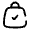 Bag Check Icon from Solar Broken Set
