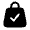 Bag Check Icon from Solar Bold Set
