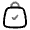 Bag Check Icon from Solar Line Duotone Set
