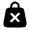 Bag Cross Icon from Solar Bold Set
