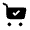 Cart Check Icon from Solar Bold Set