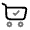 Cart Check Icon from Solar Line Duotone Set