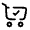 Cart Check Icon from Solar Broken Set