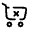 Cart Cross Icon from Solar Broken Set