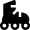 Sport Roller Skate Icon from Nova Solid Set