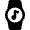 Smart Watch Circle Music Icon from Nova Solid Set