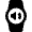 Smart Watch Circle Sound Icon from Nova Solid Set
