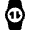 Smart Watch Circle Target Icon from Nova Solid Set