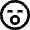 Emoji Hushed Icon from Nova Line Set