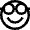 Emoji Nerd Glasses Icon from Nova Line Set