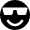 Emoji Sunglasses Icon from Nova Solid Set