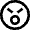 Emoji Very Angr Yell Icon from Nova Line Set