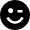 Emoji Wink Icon from Nova Solid Set