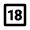 18 Up Rating Icon from Outlined Line - Material Pro Set