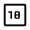 18 Up Rating Icon from Outlined Line - Material Symbols Set