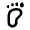 Barefoot Icon from Rounded Line - Material Pro Set