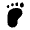 Barefoot Fill Icon from Outlined Fill - Material Pro Set