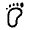 Barefoot Fill Icon from Outlined Fill - Material Symbols Set