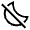 Bedtime Off Icon from Sharp Line - Material Symbols Set