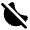 Bedtime Off Fill Icon from Rounded Fill - Material Pro Set
