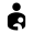 Breastfeeding Icon from Outlined Line - Material Symbols Set