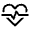 Cardiology Icon from Sharp Line - Material Symbols Set