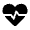 Cardiology Fill Icon from Rounded Fill - Material Symbols Set