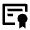 Certificate Icon from Outlined Line - Material Pro Set