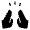 Cheer Fill Icon from Rounded Fill - Material Symbols Set