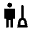 Cleaning Room Icon from Sharp Line - Material Pro Set