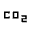 Co2 Fill Icon from Sharp Fill - Material Symbols Set